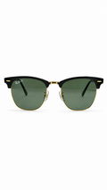 Ray-Ban RB3016 901/58 51mm Clubmaster Black Gold Polarized G-15 Green Lens Sunglasses