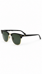 Ray-Ban RB3016 901/58 51mm Clubmaster Black Gold Polarized G-15 Green Lens Sunglasses
