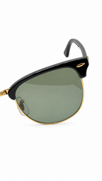 Ray-Ban RB3016 901/58 51mm Clubmaster Black Gold Polarized G-15 Green Lens Sunglasses