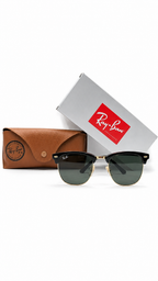 Ray-Ban RB3016 901/58 51mm Clubmaster Black Gold Polarized G-15 Green Lens Sunglasses