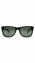 Ray-Ban RB2132-F 901 58mm New Wayfarer Black Acetate Sunglasses G-15 Green Lens