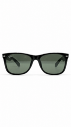 Ray-Ban RB2132-F 901 58mm New Wayfarer Black Acetate Sunglasses G-15 Green Lens