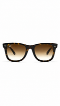 Ray-Ban RB2140-F 902/51 52mm Original Wayfarer Tortoise Havana Sunglasses Brown Gradient Lens