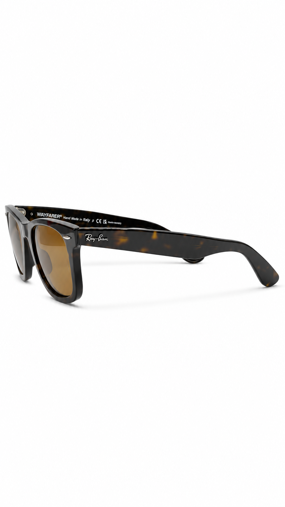 Ray-Ban RB2140 902/57 50mm Original Wayfarer Polarized Tortoise Havana Sunglasses Brown Lens