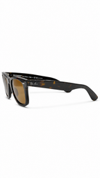 Ray-Ban RB2140 902/57 50mm Original Wayfarer Polarized Tortoise Havana Sunglasses Brown Lens