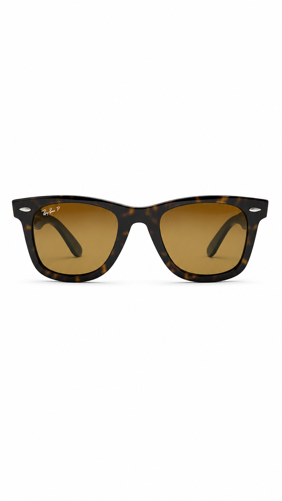 Ray-Ban RB2140 902/57 50mm Original Wayfarer Polarized Tortoise Havana Sunglasses Brown Lens