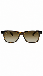Ray-Ban RB4640F 710/M2 52mm Square Polarized Tortoise Havana Sunglasses Brown Gradient Lens