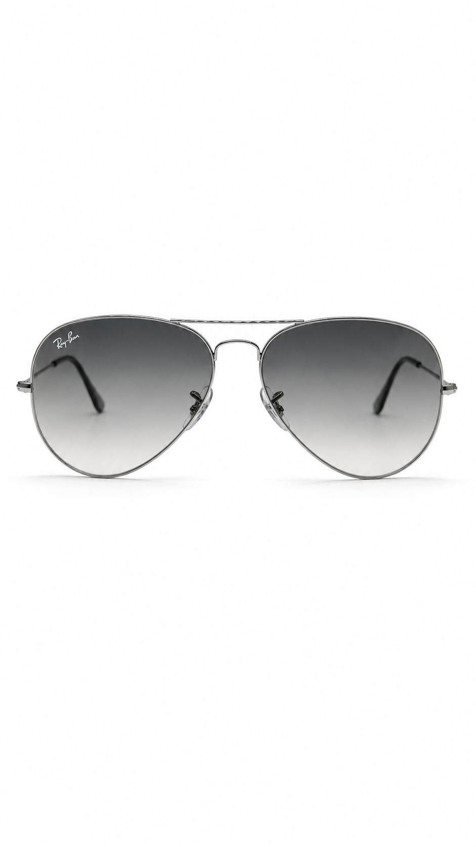 Ray-Ban RB3025 004/71 58mm Aviator Large Metal Sunglasses Gunmetal Frame Grey Gradient Lens