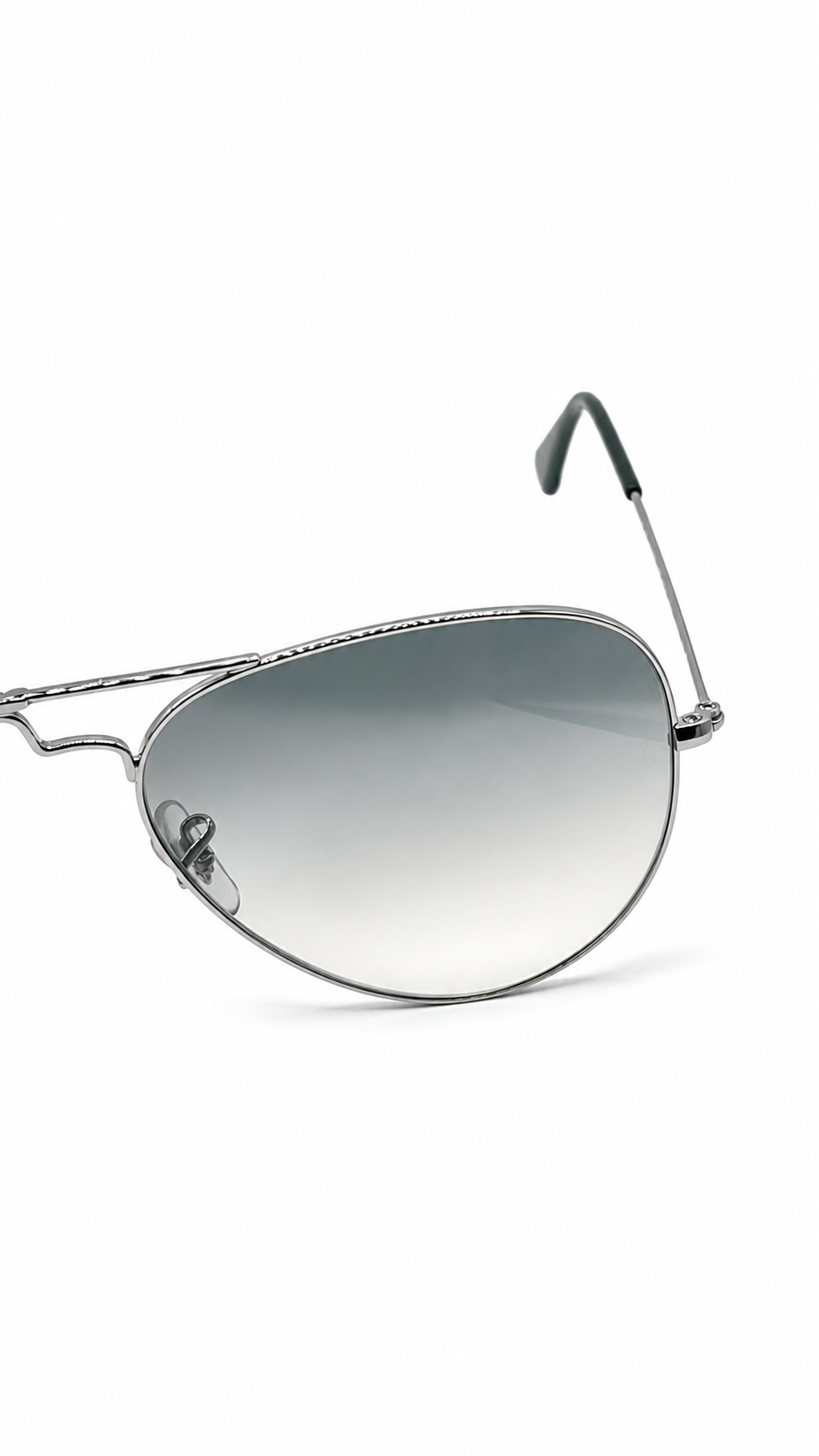 Ray-Ban RB3025 004/71 58mm Aviator Large Metal Sunglasses Gunmetal Frame Grey Gradient Lens