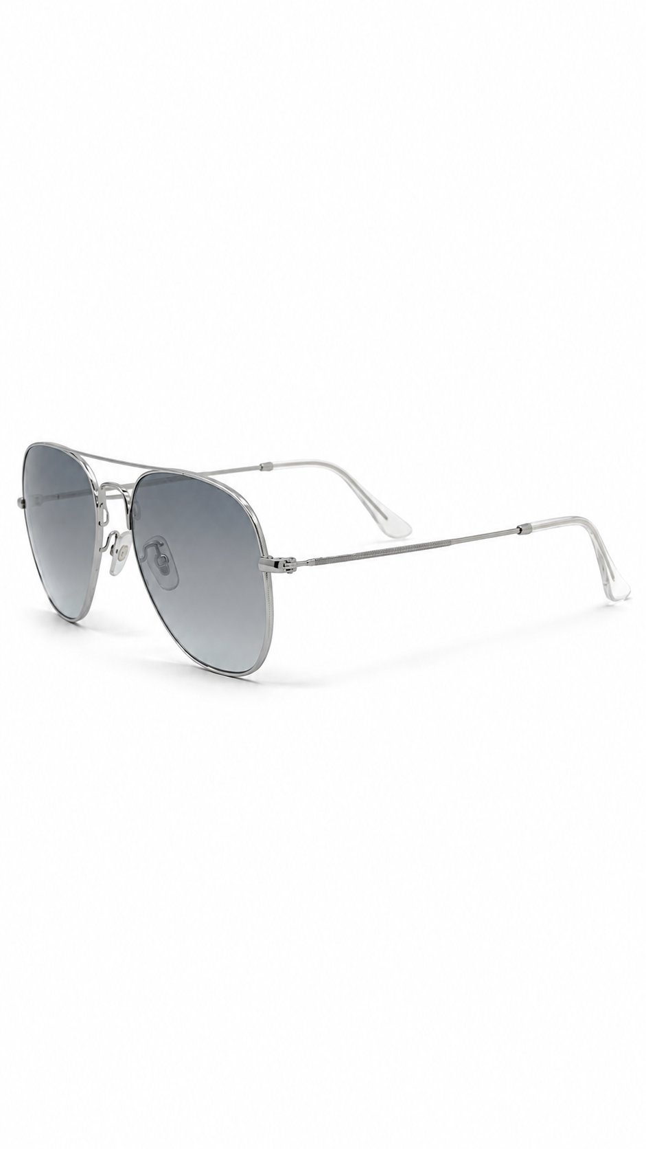 Ray-Ban RB3548N 004/71 51mm Hexagonal Flat Lenses Sunglasses Silver Frame Grey Gradient Lens