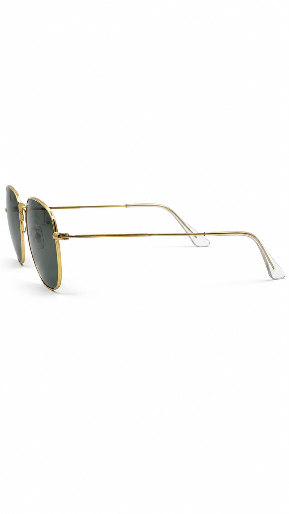 Ray-Ban RB3857 9196/31 51mm Frank Legend Gold Polarized Sunglasses Gold Frame G-15 Green Glass Lens