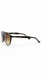 Ray-Ban RB2215F 902/51 59mm Low Bridge Fit Aviator Sunglasses Tortoise Acetate Frame Brown Gradient Lens