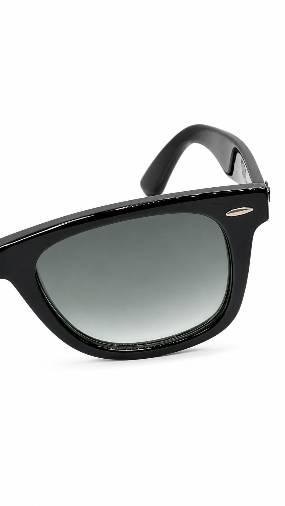 Ray-Ban Original Wayfarer RB2140 901/71 50mm Sunglasses Glossy Black Acetate Frame Grey Gradient Lenses