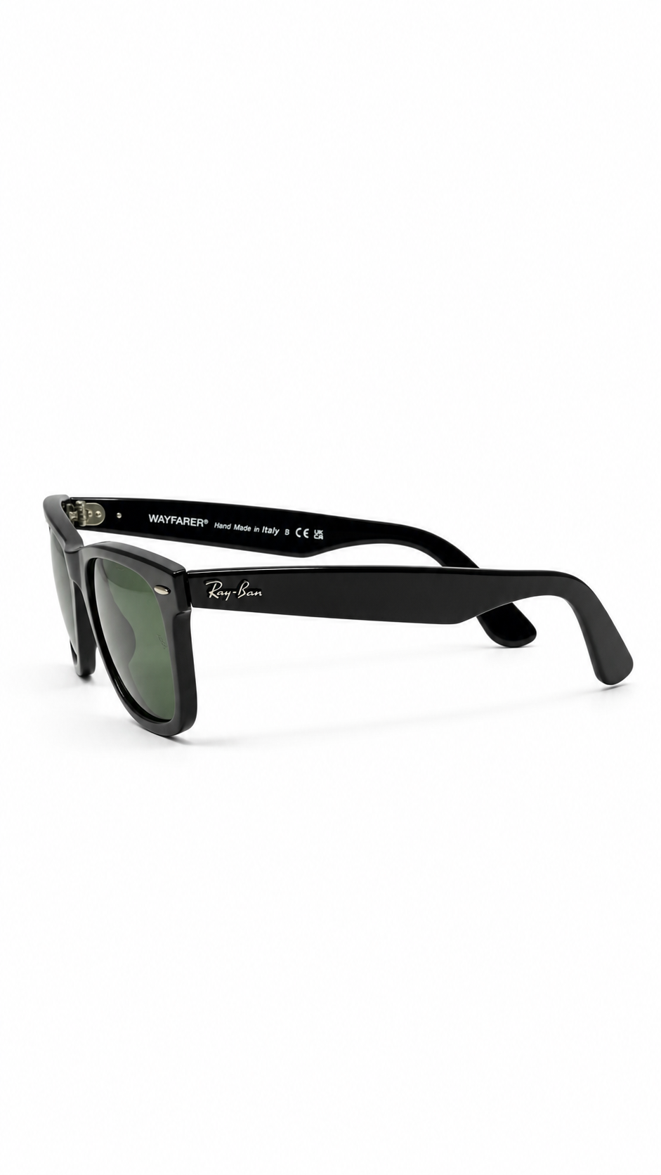 Ray-Ban Original Wayfarer RB2140 901/71 50mm Sunglasses Glossy Black Acetate Frame Grey Gradient Lenses
