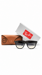 Ray-Ban RB4105 601/32 54mm Folding Wayfarer Black Acetate Sunglasses Grey Gradient Lens