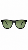 Ray-Ban RB4105 601/58 54mm Folding Wayfarer Black Acetate Polarized Sunglasses G-15 Green Lens