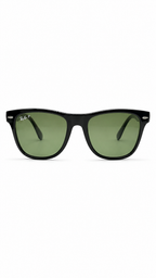 Ray-Ban RB4105 601/58 54mm Folding Wayfarer Black Acetate Polarized Sunglasses G-15 Green Lens