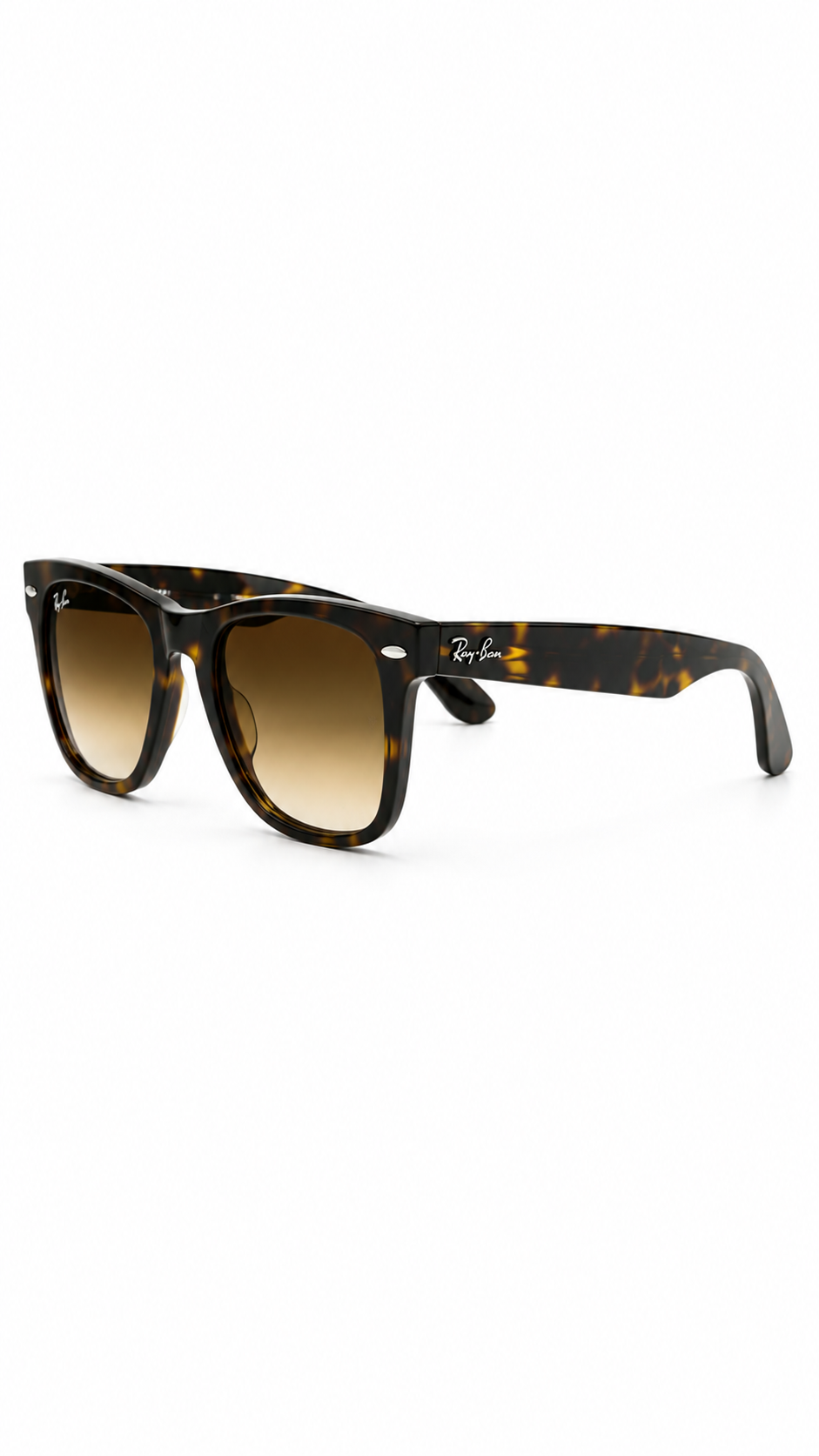 Ray-Ban RB2140-F 902/51 54mm Wayfarer Classic Tortoise Havana Sunglasses Brown Gradient Lens