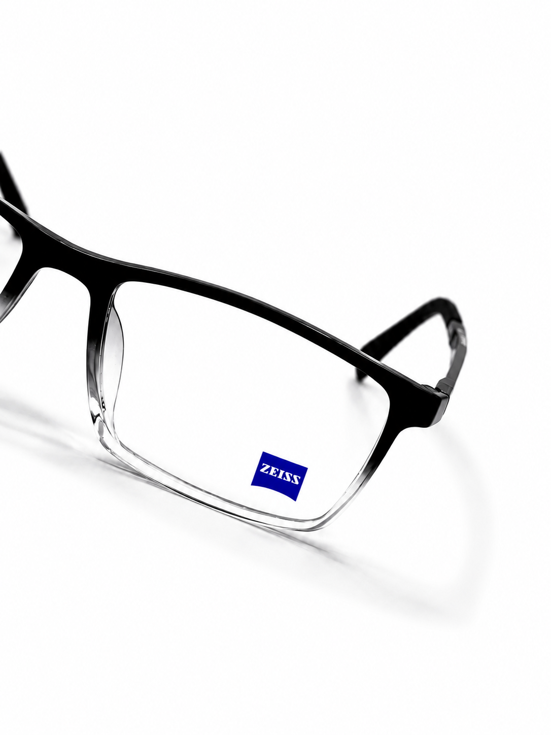 ZEISS ZS1005 Premium Men's Eyeglass Frame – Black Transparent
