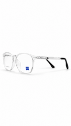 ZS 1006 Crystal Clear Rectangular Eyeglass Frame – Lightweight Male