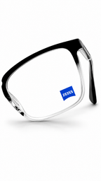 ZS 1004 Modern Black & Clear Optical Frame | Lightweight Eyewear
