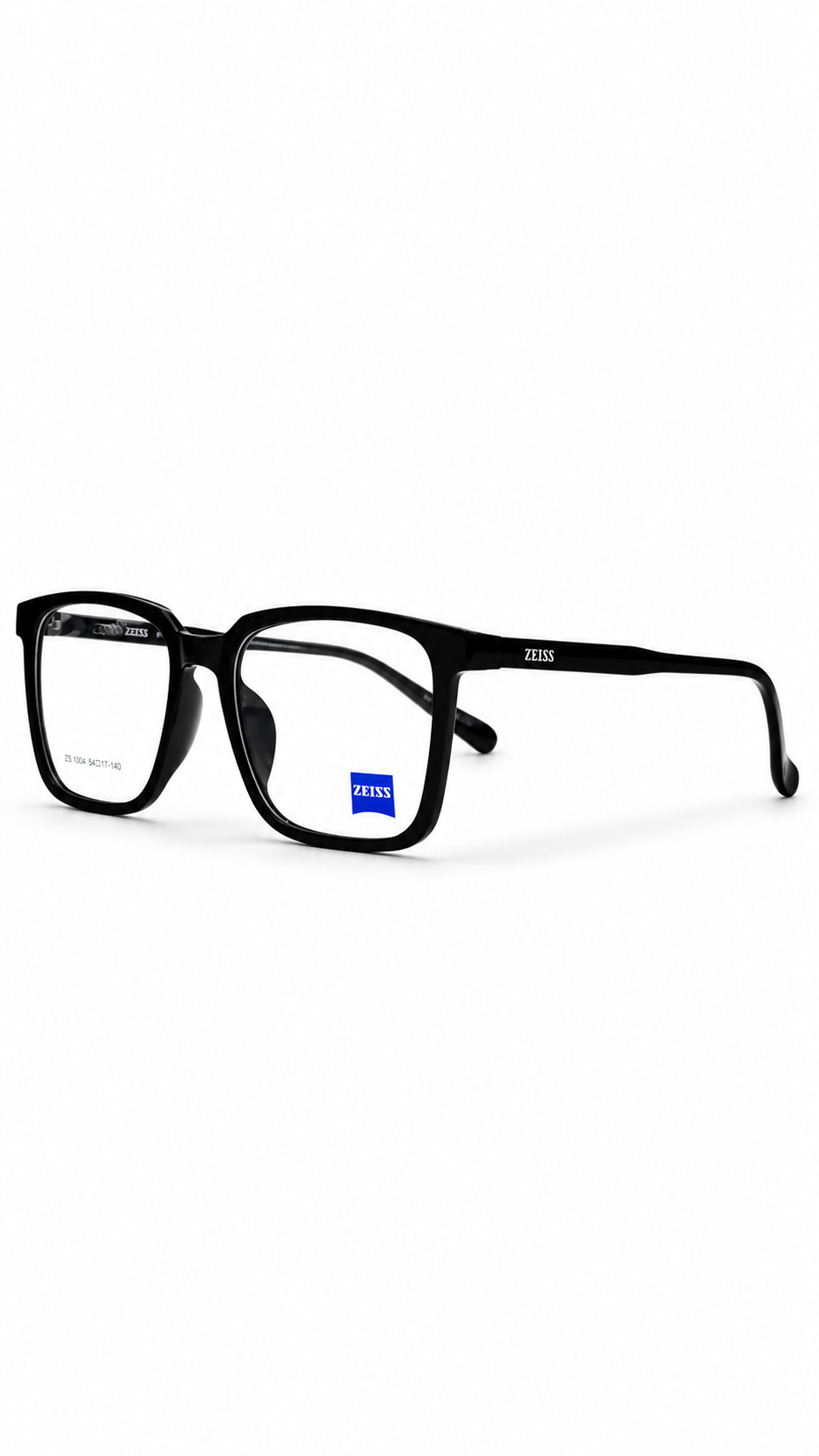 ZS 1004 Matte Black Rectangular Eyeglass Frame – Lightweight