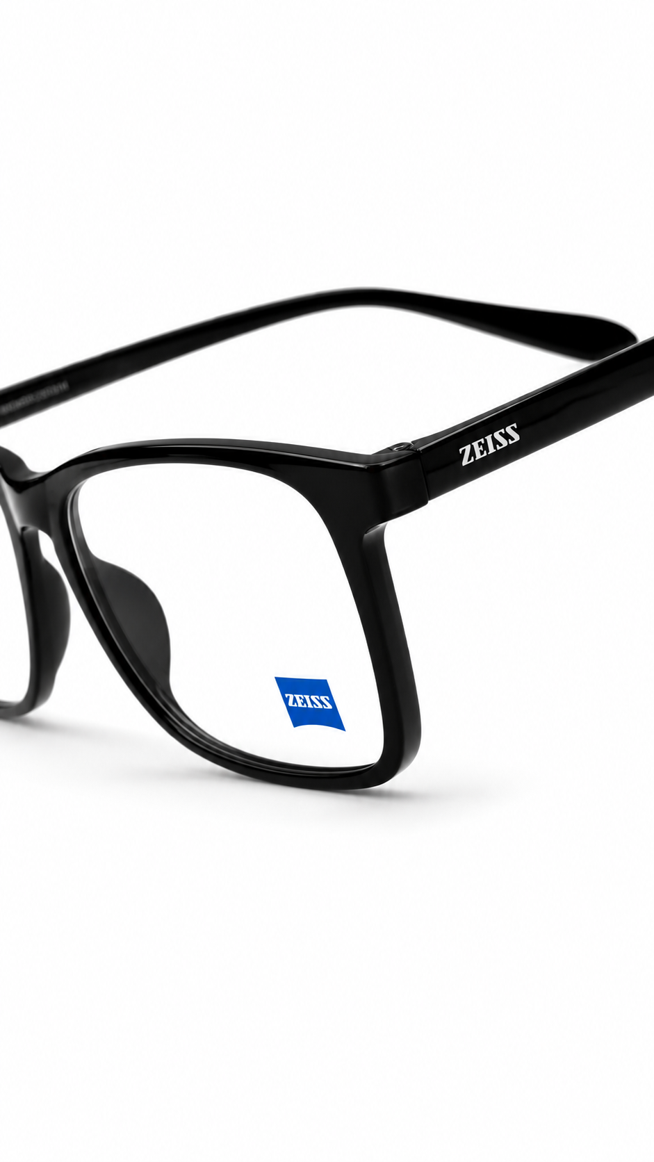 ZS 1004 Matte Black Rectangular Eyeglass Frame – Lightweight