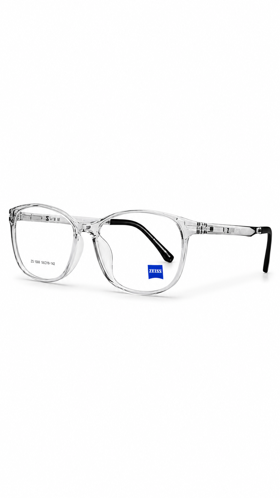 ZS 1005 Grey Crystal Optical Frame | Lightweight Everyday Eyewear