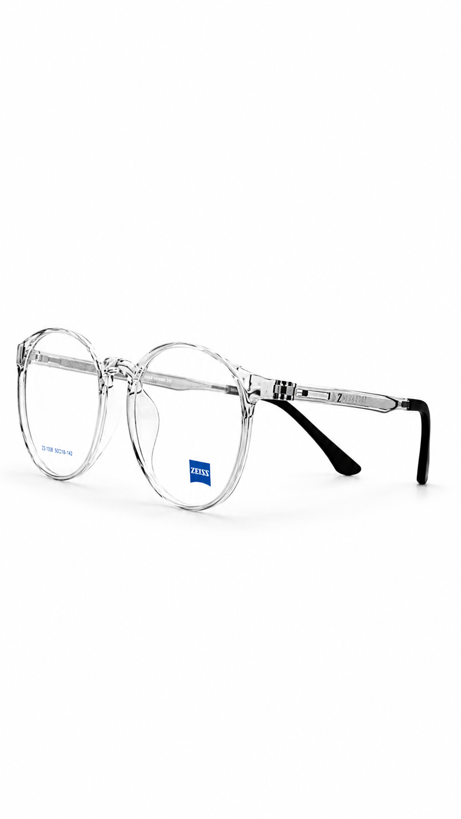 ZEISS Translucent Smoke Round Eyeglass Frames