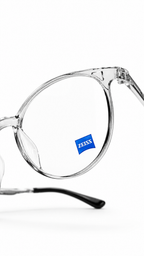 ZEISS Translucent Smoke Round Eyeglass Frames