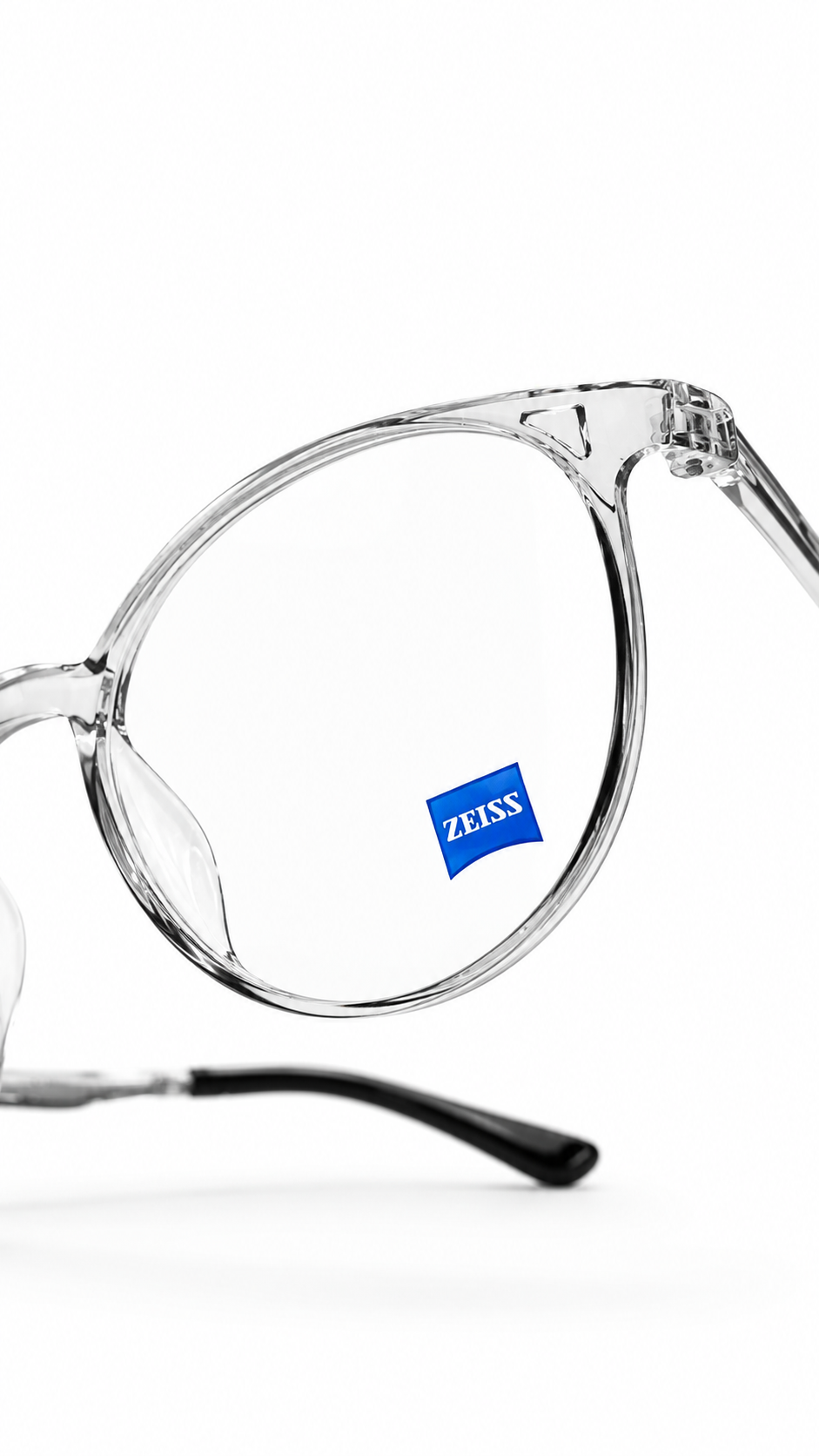 ZEISS Translucent Smoke Round Eyeglass Frames