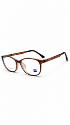 ZEISS Translucent Brown Round-Oval Spectacles