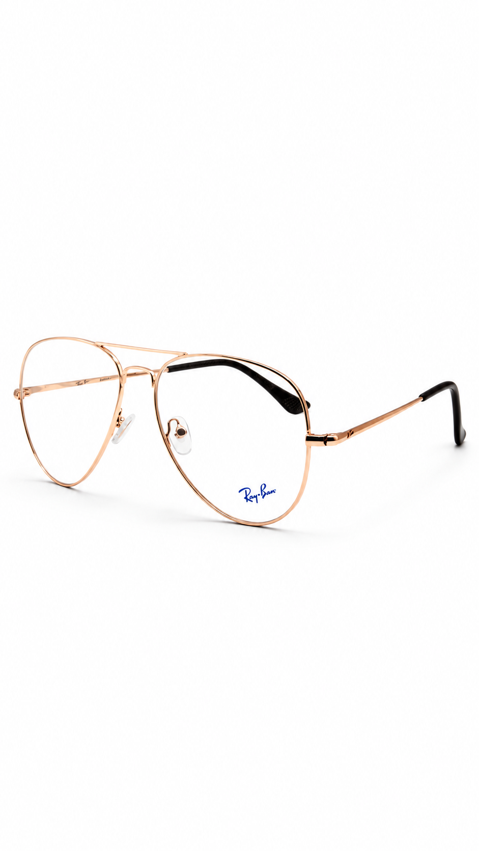 Ray-Ban Gold Aviator Eyeglass Frames – Classic Metal Pilot Optical Glasses