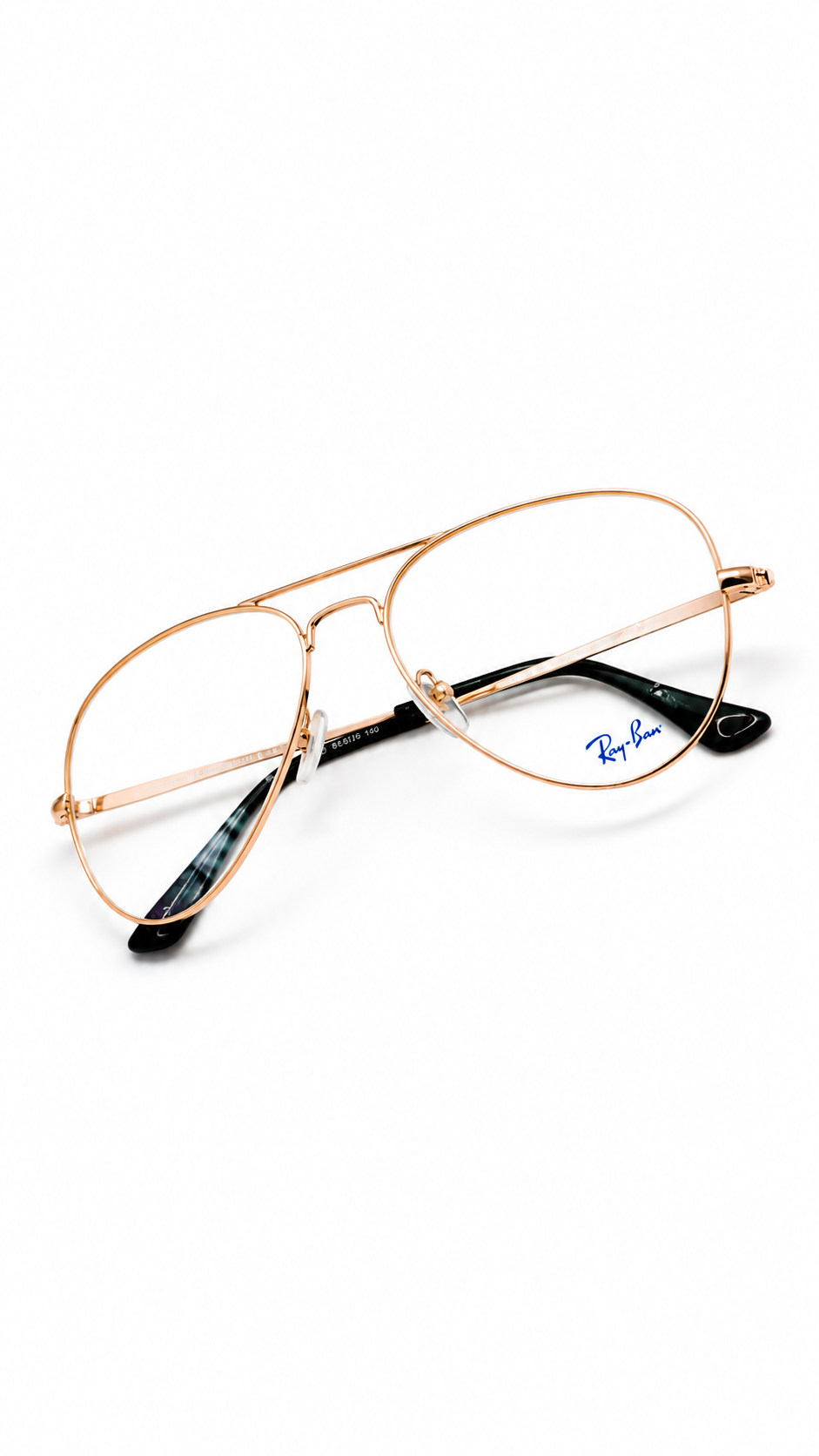 Ray-Ban Gold Aviator Eyeglass Frames – Classic Metal Pilot Optical Glasses