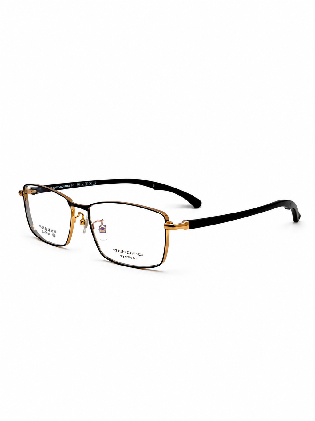 Sendiao Eyewear S-7910 Multi-Function Sport Spectacles | Matte Black & Copper