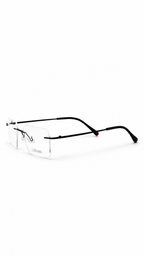 Silhouette Rimless Eyeglass Frames – Matte Black Titanium Ultralight Eyewear