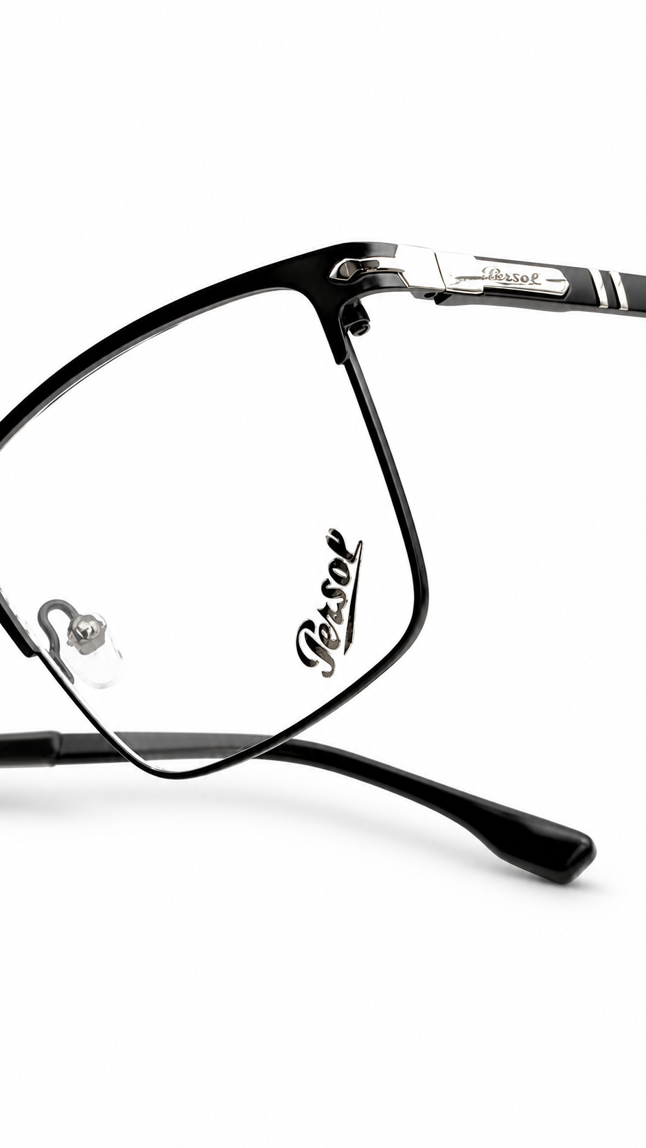 : Persol Modern Black Metal Spectacles | PO5115 Italian Designer Eyewear