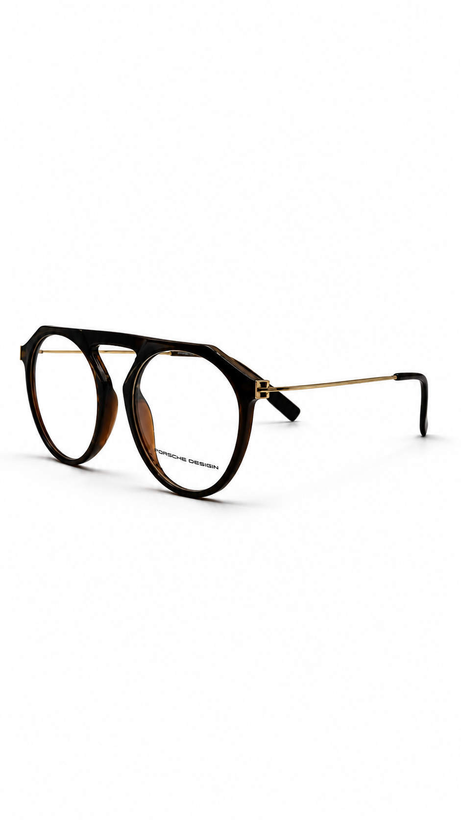 Porsche Design Black Aviator Optical Eyeglass Frame – Modern Full-Rim