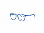 Lacoste Blue Round Optical Eyeglass Frame – Lightweight Full-Rim