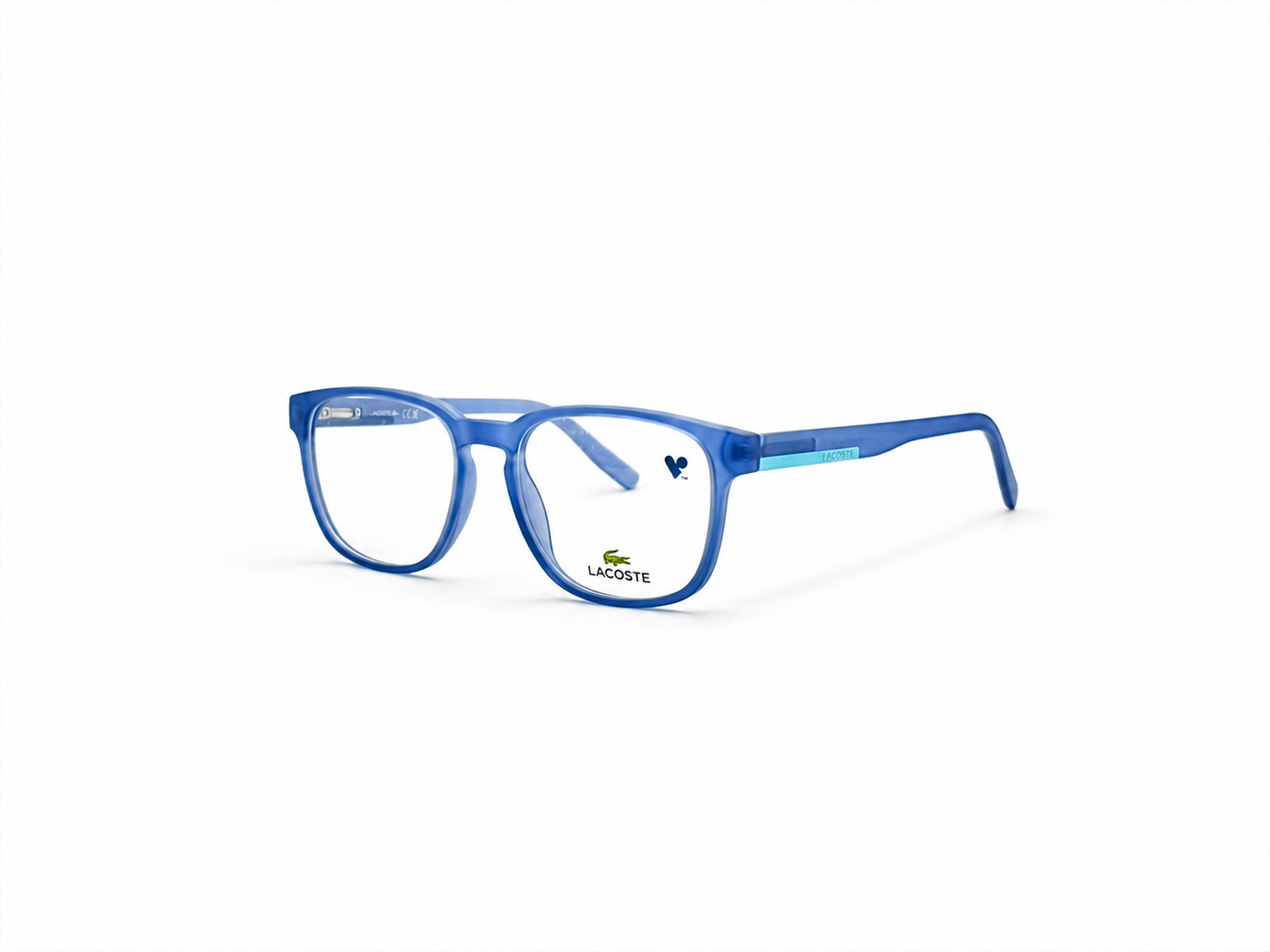 Lacoste Blue Round Optical Eyeglass Frame – Lightweight Full-Rim