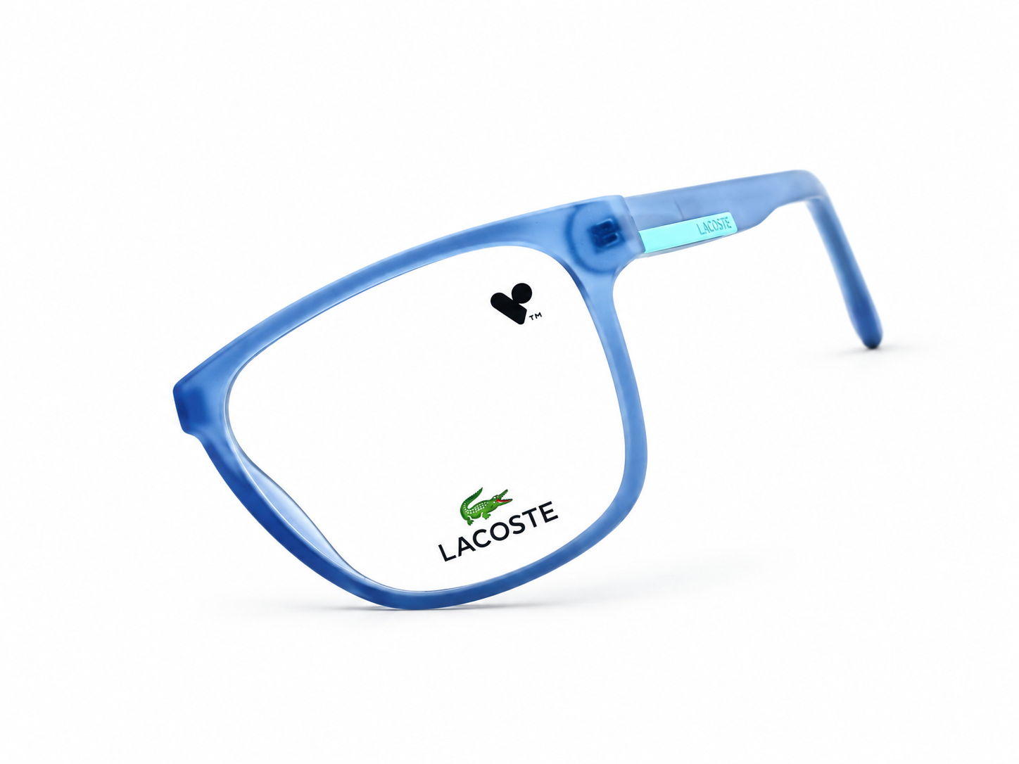 Lacoste Blue Round Optical Eyeglass Frame – Lightweight Full-Rim