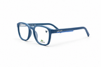 Lacoste Matte Blue Square Optical Eyeglass Frame – Lightweight Full-Rim
