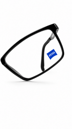 ZS 1005 Full-Rim Rectangular Eyeglass Frame – Black | Lightweight Optical Glasses