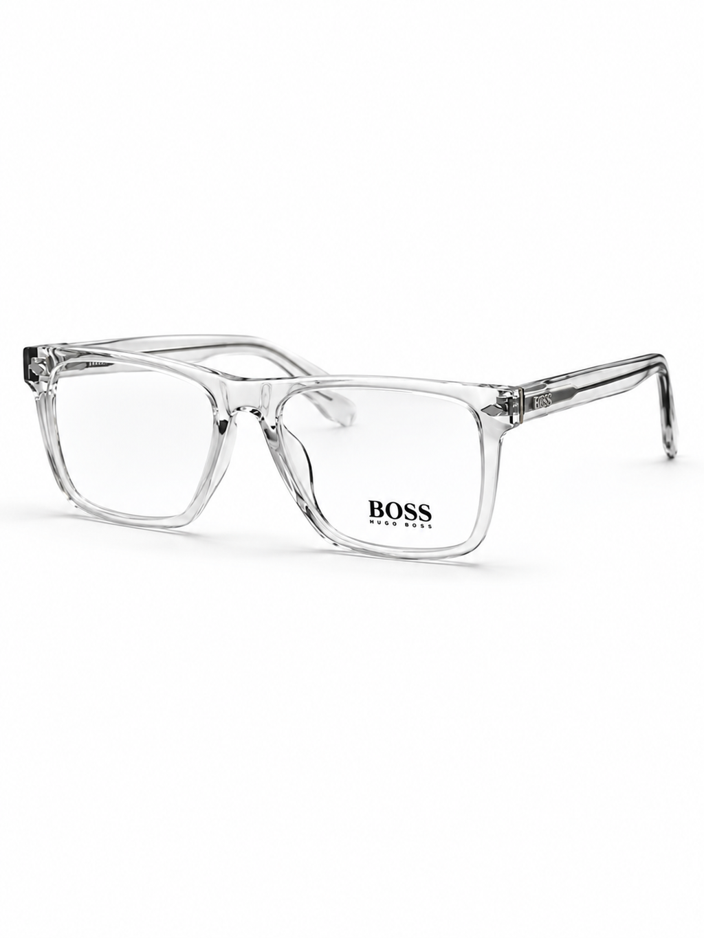 BOSS by Hugo Boss Crystal Clear Rectangular Eyeglass
