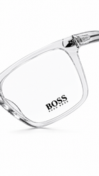 BOSS by Hugo Boss Crystal Clear Rectangular Eyeglass