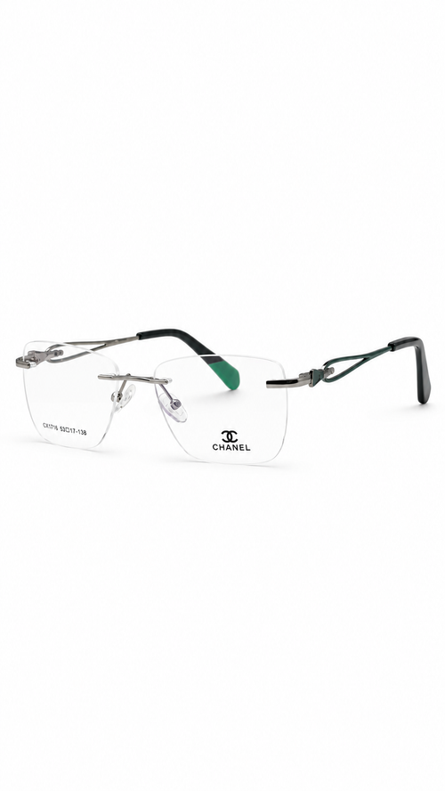 CHANEL Premium Rimless Rectangle Optical Frame