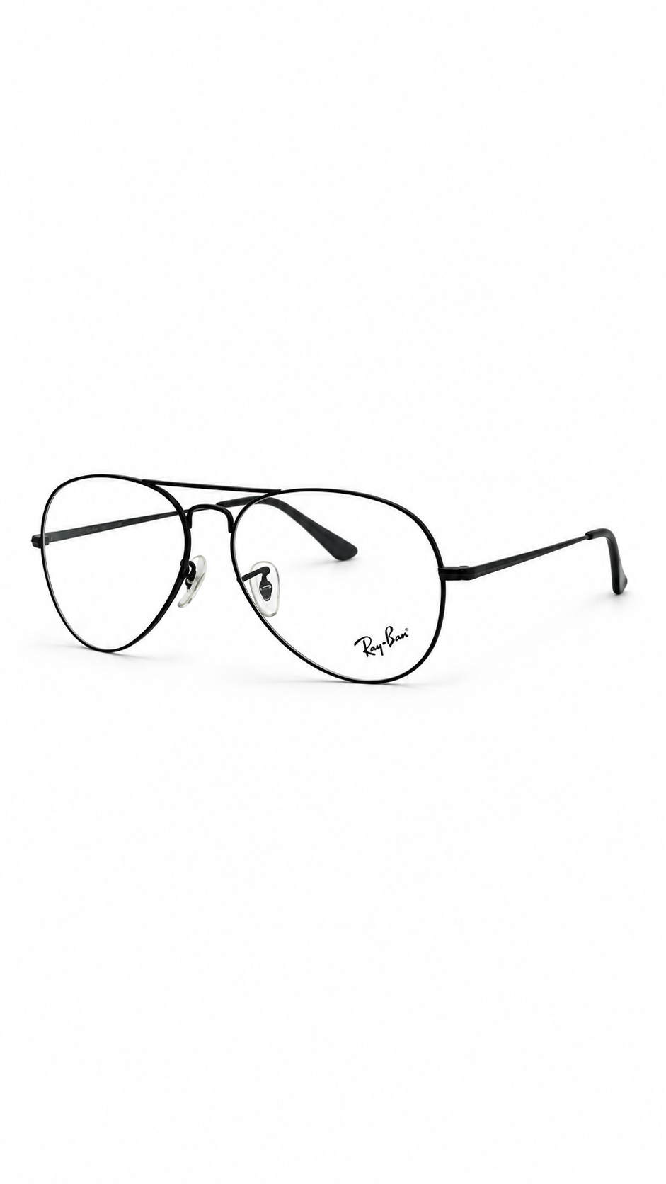 Ray-Ban Classic Black Aviator Eyeglass Frame for Men