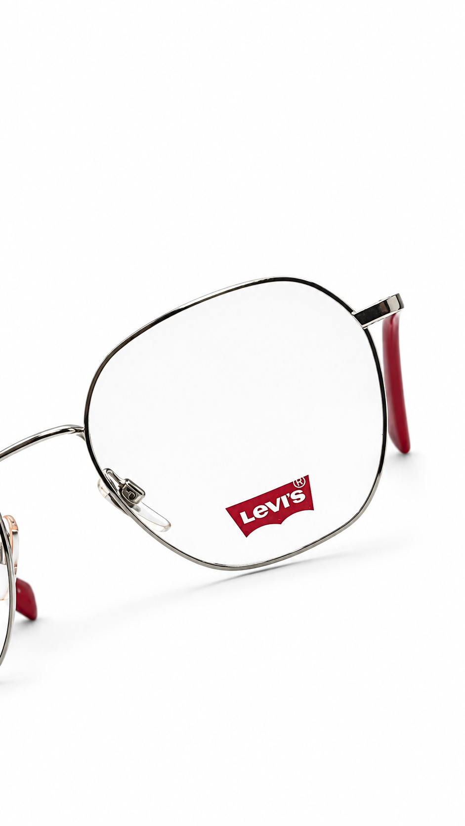 Levi's Lightweight Silver Hexagonal Optical Frame