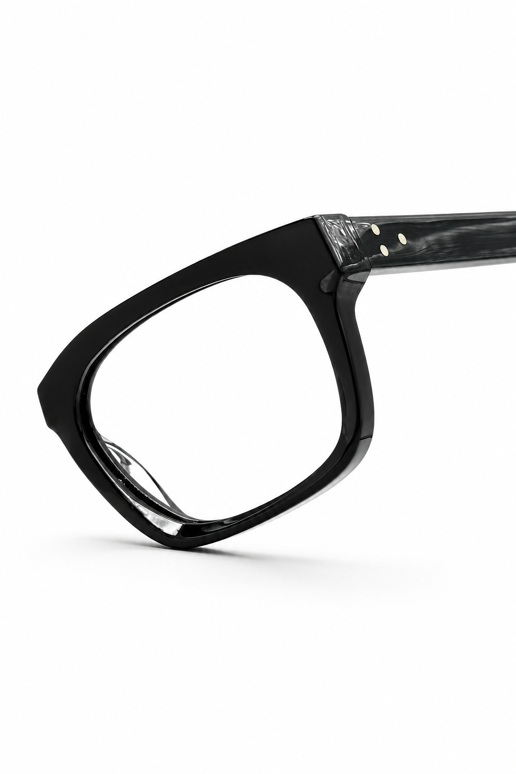 Classic Black Square Optical Eyeglass Frame – Premium Full-Rim