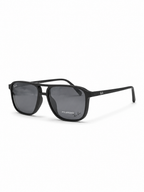 Ray-Ban Attachment Polarized Matte Black Navigator Sunglasses
